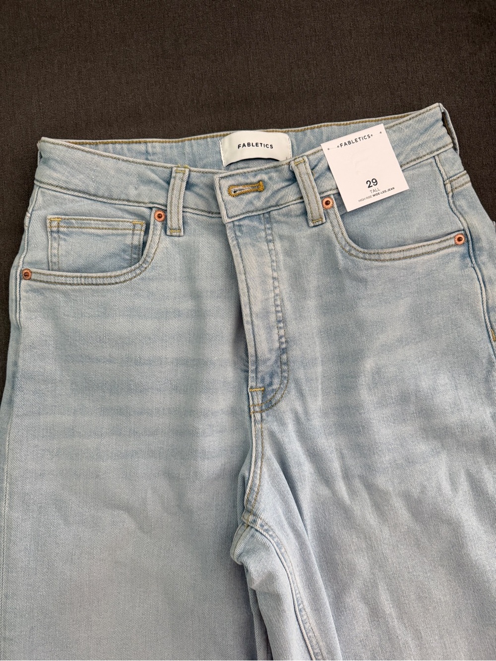 Fabletics tall high rise wide leg Jean